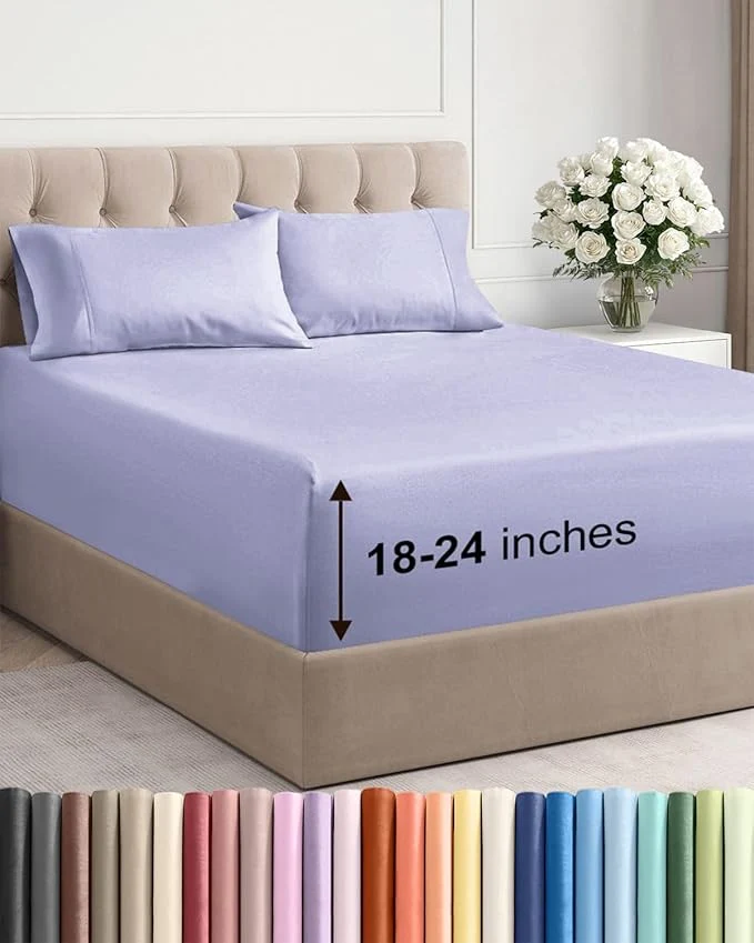 High-Quality Extra Deep Cal King Sheet Set Expertly Made