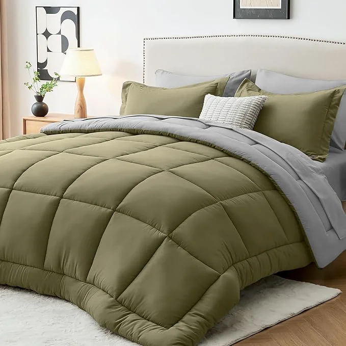 Authentic Sasttie Queen Comforter Set 7 Pieces Bed in a Bag Queen Complete Bedding Set Versatile