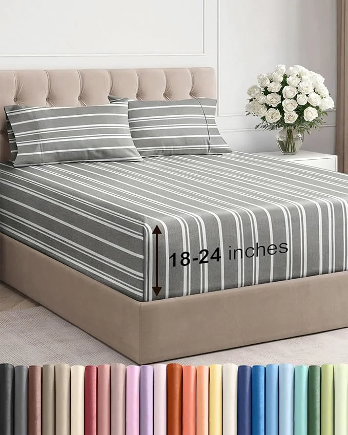 Comfortable Extra Deep King Sheet Set Verified