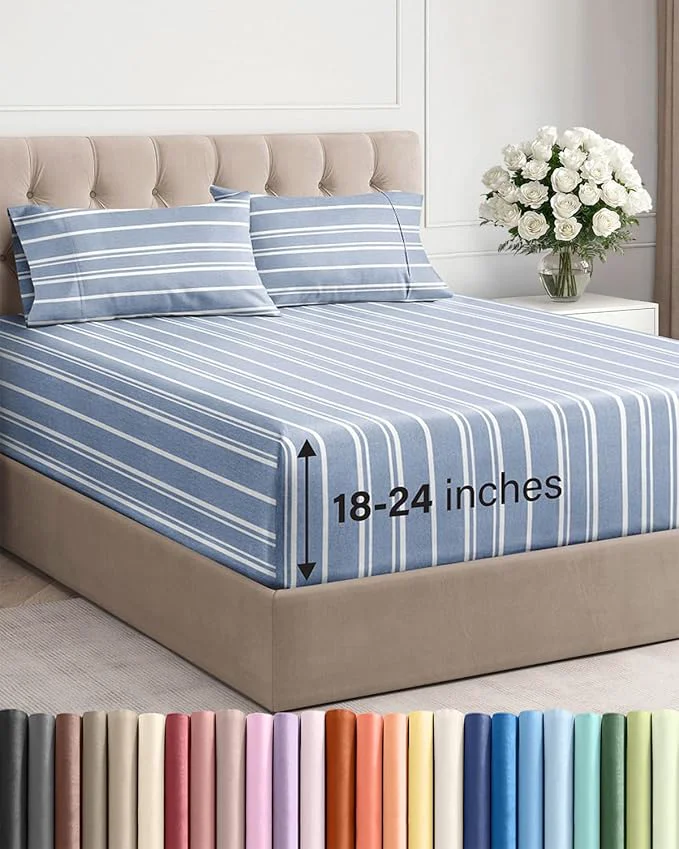 Fine Extra Deep Queen Sheet Set Professional