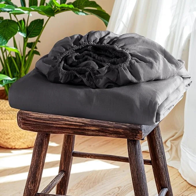 First-Class SONORO KATE French Linen Fitted Sheet Powerful
