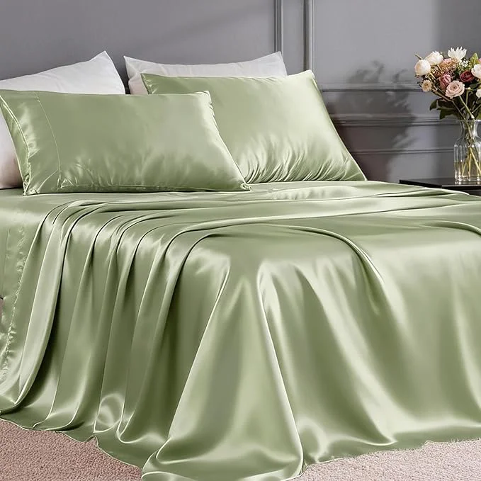 Reusable FreshCulture Satin Sheets Full Size Advanced