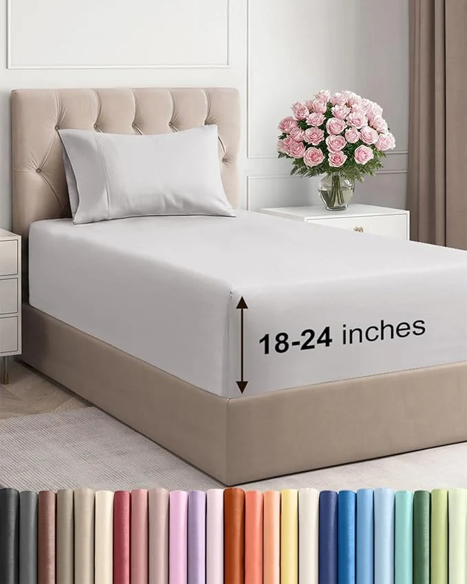 Stylish Extra Deep Twin Sheet Set Refined