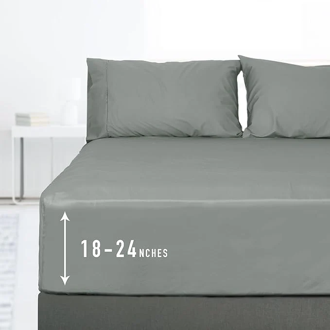 Fast Sunflower King Fitted Sheet 1-Piece Extra Deep Pocket Fitted Bottom Sheet 19 Quality