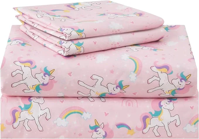 Outstanding lasoftan Kids Sheet Set Twin Size 3 Pcs Girls Sheet Set Detailed