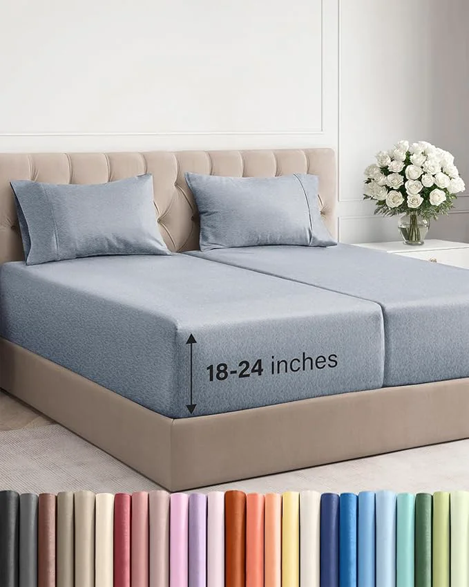 Reliable Extra Deep Split King Sheet Set Official