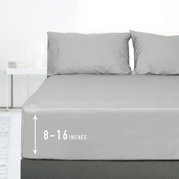 Fine Sunflower Twin Fitted Sheet 1-Piece Deep Pocket Fitted Bottom Sheet 15 Superior