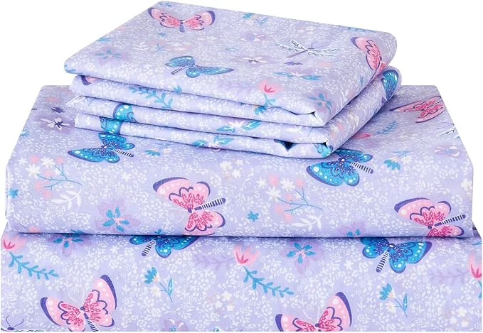 Smart lasoftan Kids Sheet Set Twin Size 3 Pcs Girls Sheet Set Official