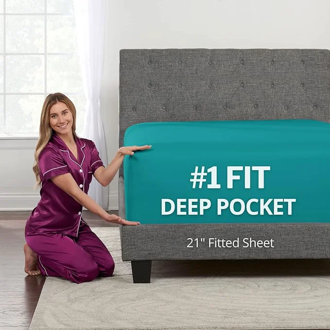 Prestigious Deep Pocket Full Size Fitted Sheet 21′ Full Size Deep Pocket ly Fit Modern