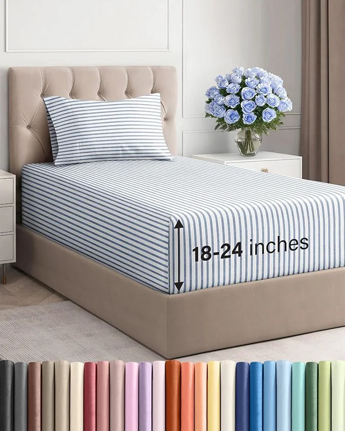 Luxury Extra Deep Twin Sheet Set Top-Quality