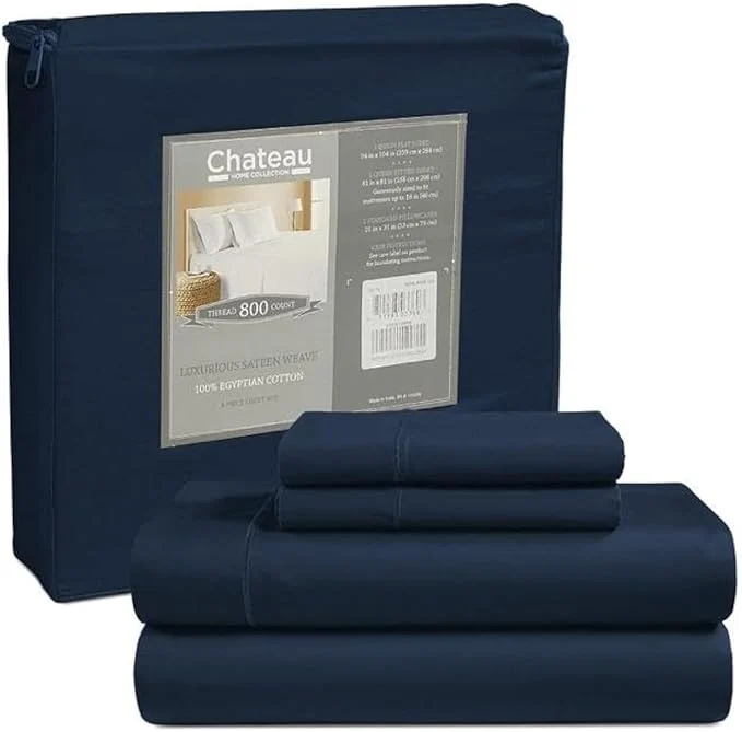 Easy-to-Use Egyptian Cotton Sheets For California King Size Bed 800TC Sateen Weave Premium