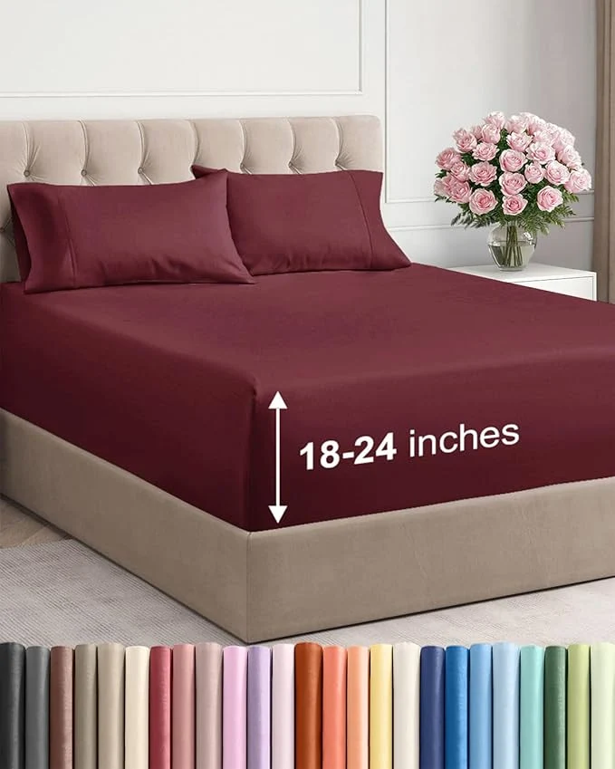 High-Performance Extra Deep Queen Sheet Set Premium