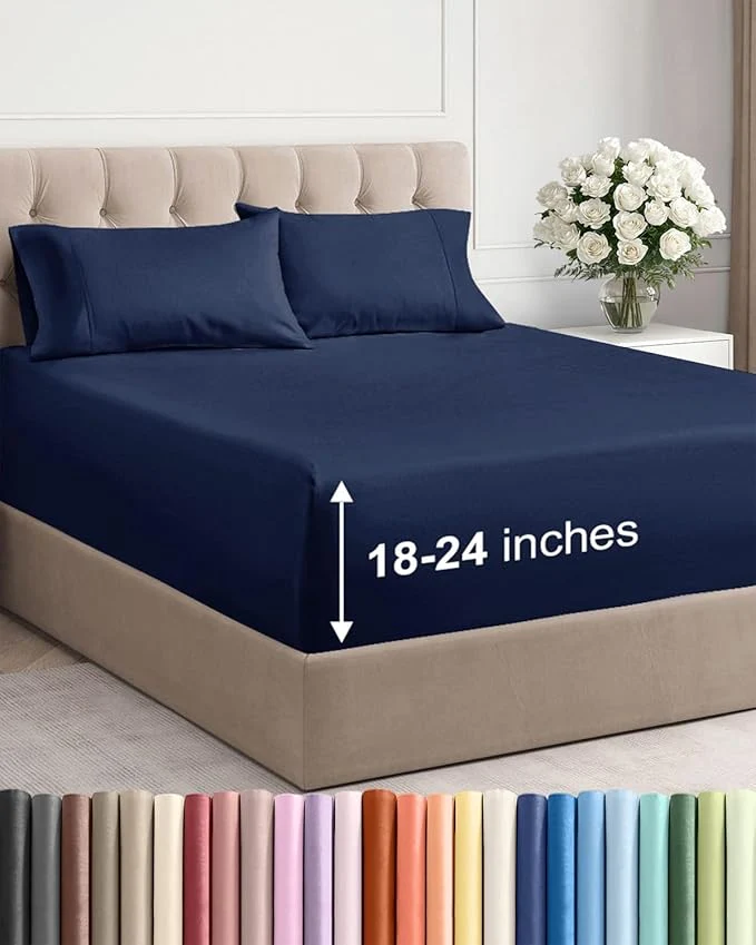 Durable Extra Deep Full Sheet Set Sophisticated