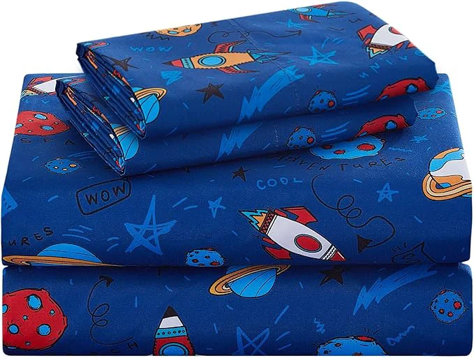 Enhanced lasoftan Kids Sheet Set Full Size Full Sheet Set Reusable