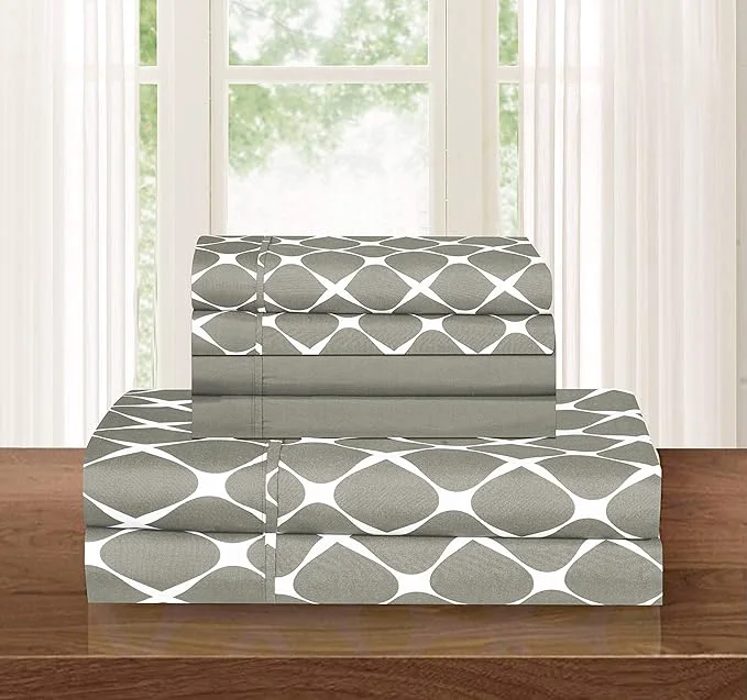 Practical Elegant Comfort Luxury Softest and Coziest 6-Piece Bed Sheet Set Wrinkle Proven