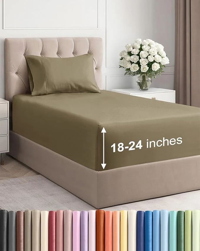 Functional Extra Deep Twin Sheet Set Certified