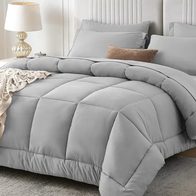 Smart Sasttie Queen Comforter Set 7 Pieces Bed in a Bag Queen Complete Bedding Set Superior