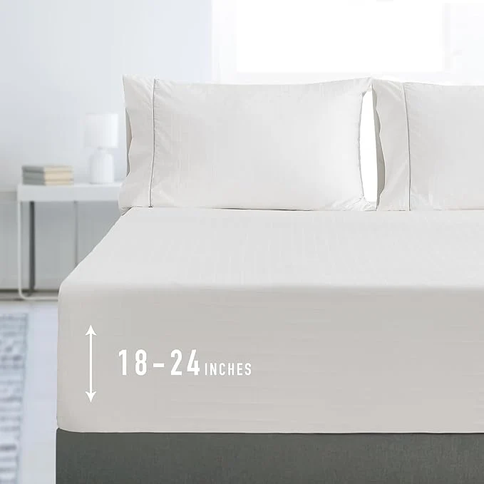 Expertly Made Sunflower Queen Fitted Sheet 1-Piece Extra Deep Pocket Fitted Bottom Sheet 22 First-Class