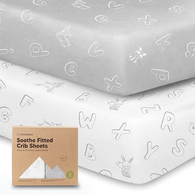 Environmentally Friendly KeaBabies 2-Pack Organic Crib Sheets High-End