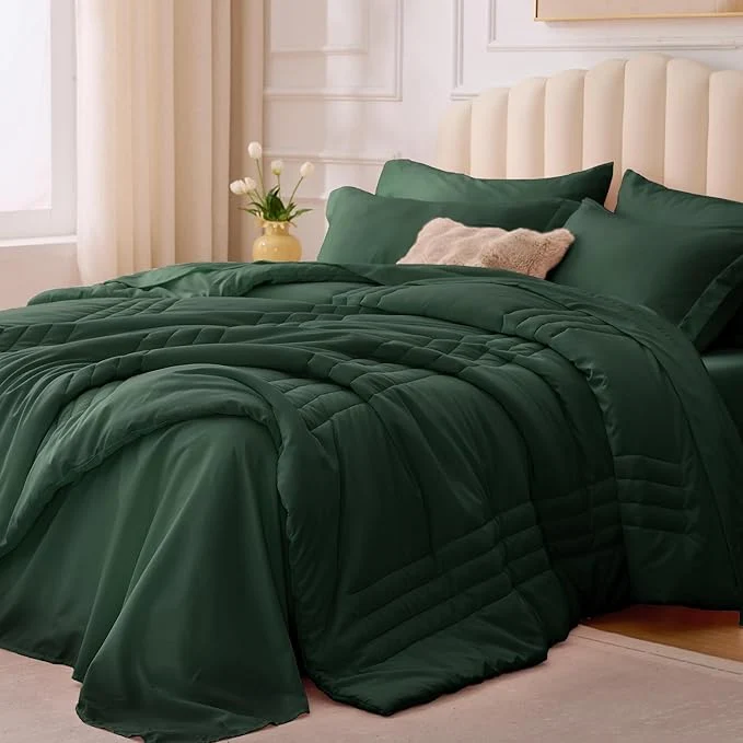 Smart Queen Comforter Set Emerald Green Official