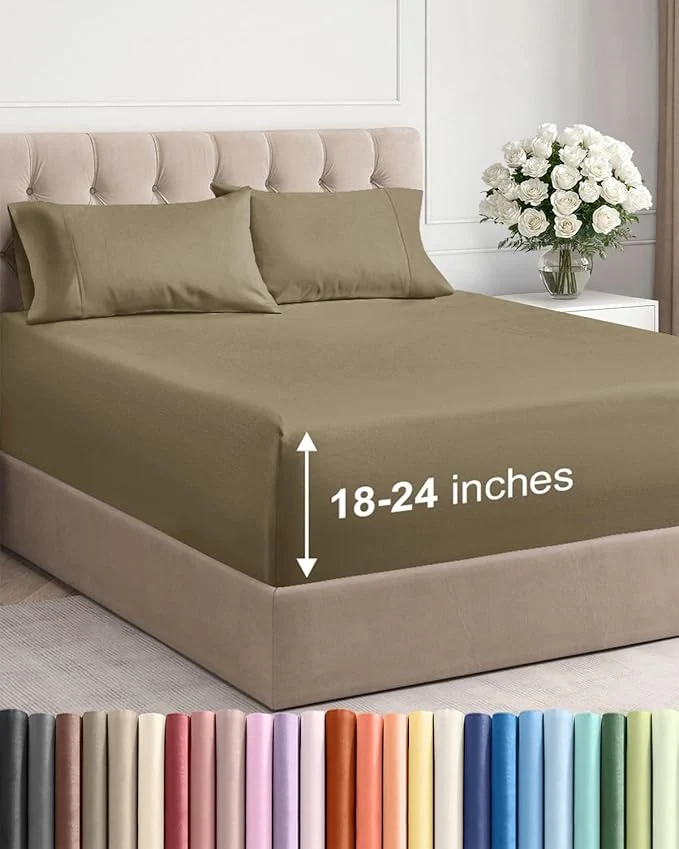 Environmentally Friendly Extra Deep King Sheet Set Traditional