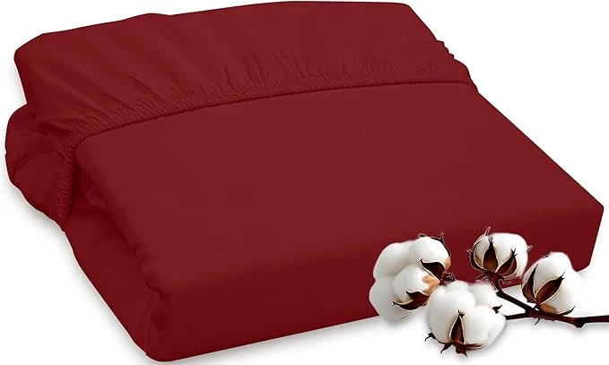 User-Friendly ROYALE LINENS 300 Thread Count Long Staple Combed Cotton Fitted Sheet Queen Clean