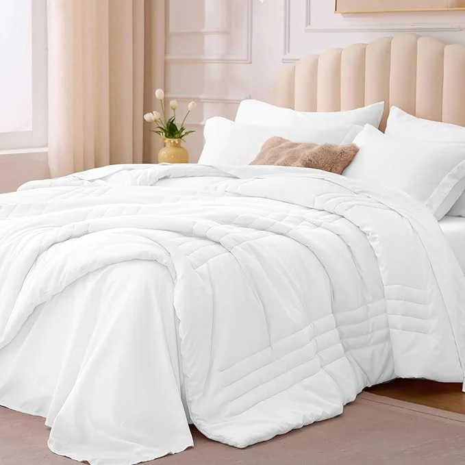 Solid Full Comforter Set White Enhanced