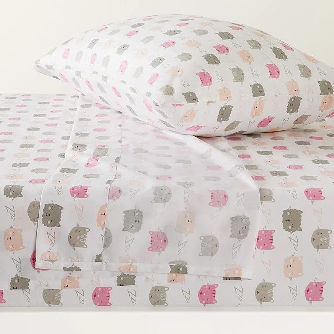 Quality Amazon Basics Kid’s Soft Breathable Easy-Wash Microfiber 3-Piece Sheet Set Effective
