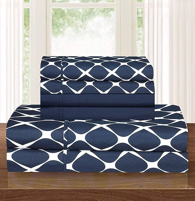 Smooth Elegant Comfort Luxury Softest and Coziest 6-Piece Bed Sheet Set Wrinkle Proven