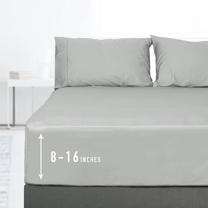 Certified Sunflower Queen Fitted Sheet 1-Piece Deep Pocket Fitted Bottom Sheet 16 Convenient