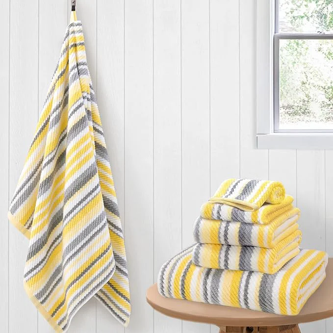 Optimized Bath Towels with Hanging Loops Quick Dry Absorb Lightweight 2 Bath 28 x52 High-Quality