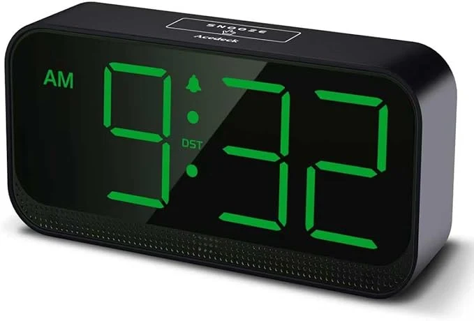 First-Class Acedeck Battery Operated Digital Clock Cordless Small Alarm Clock Eco-Friendly