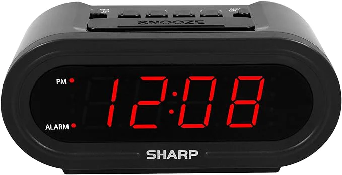 Elite Sharp AccuSet Automatic Smart Alarm Clock – Self-Setting Digital Clock Relaxed