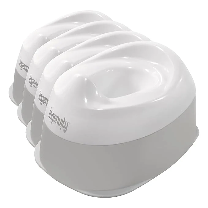Safe Ingenuity Ready Set Go Potty Training Toilet Removable Bowl Non-Skid Bottom Minimalist