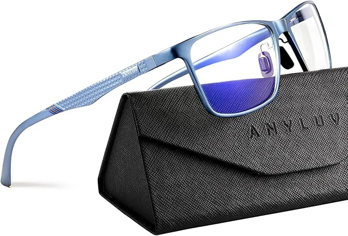 Outstanding ANYLUV Blue Light Glasses Men Relieve Eyestrain and Eye Protection Al-Mg Dependable