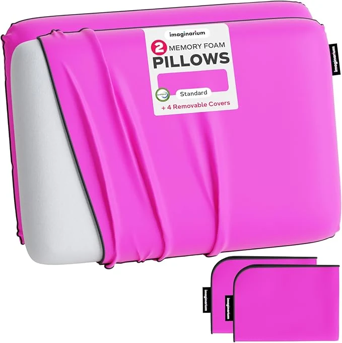 Long-Lasting Imaginarium 2 Pack Memory Foam Pillows Reliable