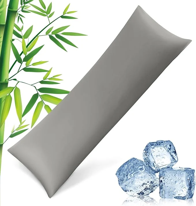 Convenient Body Pillowcase with Zipper Cooling Viscose from Bamboo Zippered Pillowcases High-Quality