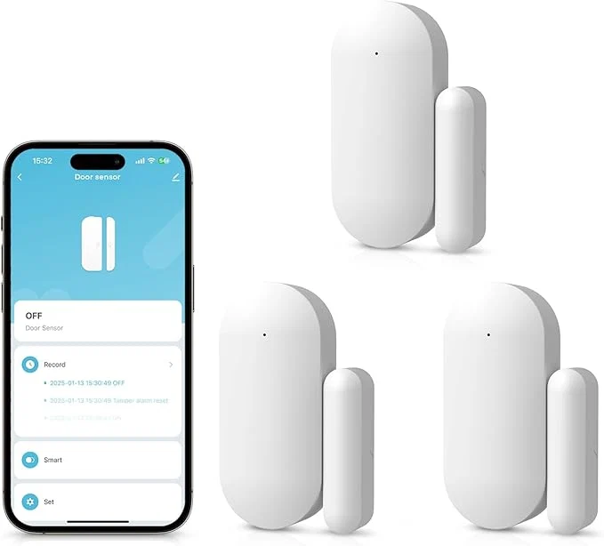 Reusable Door Alarm Window Sensors Door Open Alarm Long Battery Life Wireless Quality