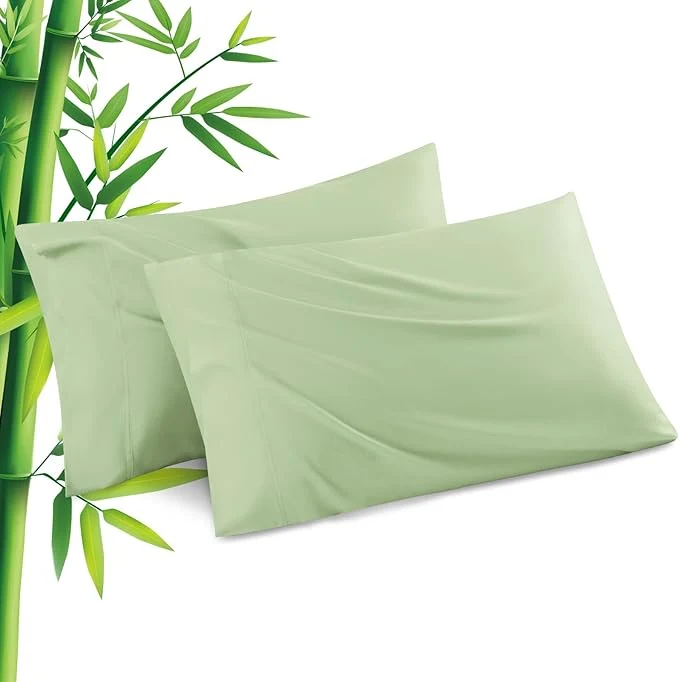 Premium Pillowcases Standard Size 2 Pack Cooling Viscose Pillow Cases Effective