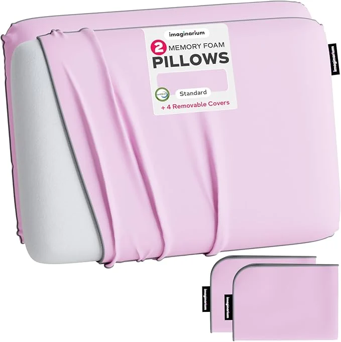 Stylish Imaginarium 2 Pack Memory Foam Pillows Recyclable
