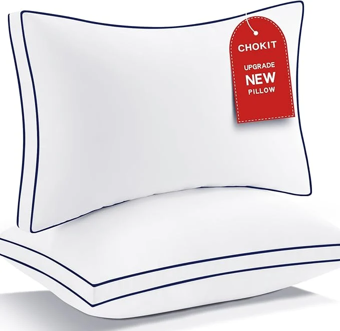 Exclusive Premium Pillows King Size Set of 2 Fluffy and Supportive 7D Down Green