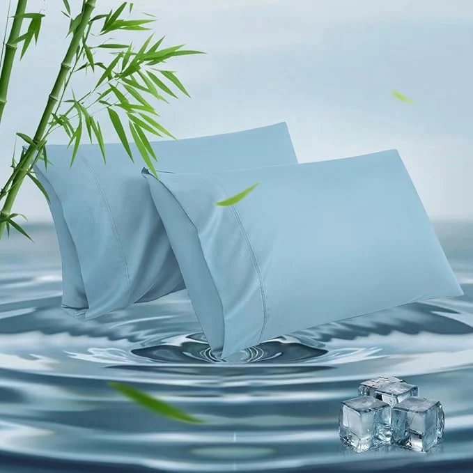 Modern King Pillowcases Cooling Viscose from Bamboo Pillow Covers High-End