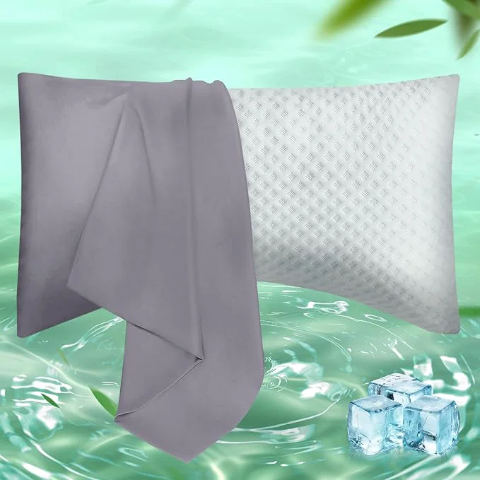 Easy-to-Use Curved Pillow Case King Size Side Sleeper Pillow Cases Cover Cooling Rayon Next-Generation