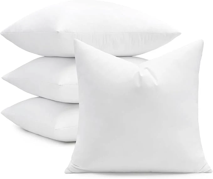 Original Design puredown® 24×24 Feather Down Pillow Inserts 4 Pack Throw Pillow Inserts Secure