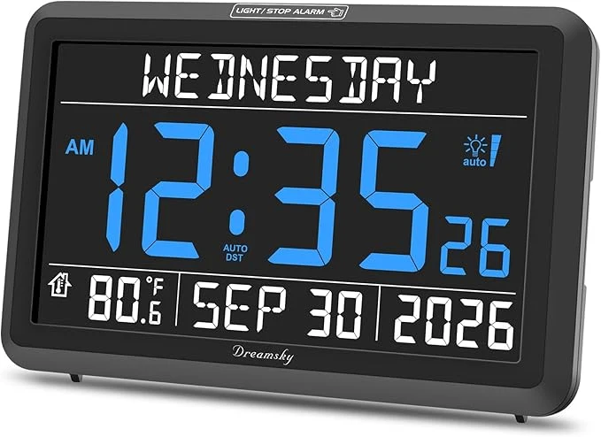 Selected DreamSky Digital Clock with Date and Day of Week Responsible