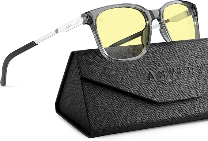 Proven ANYLUV Blue Light Glasses for Men Lightweight Computer Gaming Glasses Practical