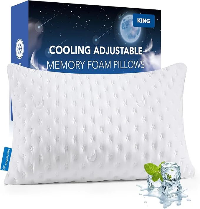 Relaxed Cooling Side Sleeper Pillow for Adults Firm Bed Pillow for Side Sleepers Neck Efficient