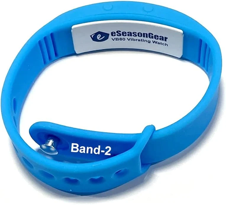 Crafted VB80 12 Alarm Vibrating Watch Silent Vibration Shake Wake ADHD Medication Flexible