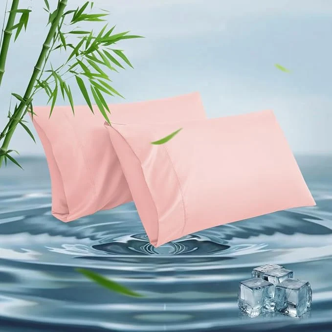 Functional King Pillowcases Cooling Viscose from Bamboo Pillow Covers Enhanced