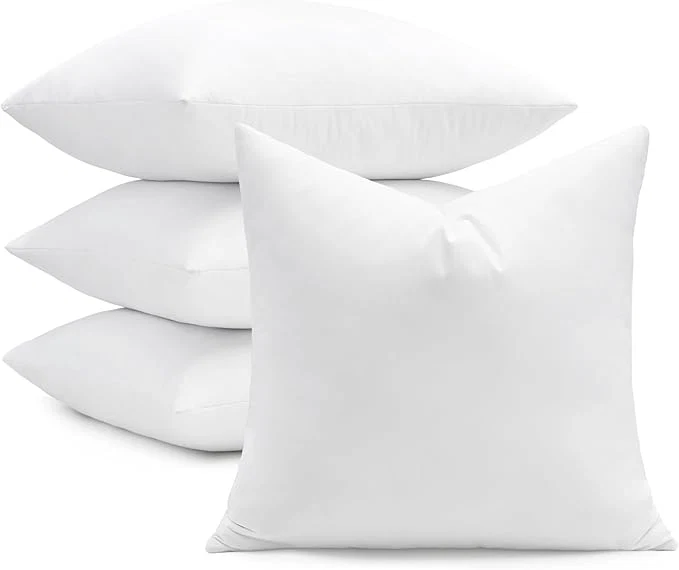 Reliable puredown® 20×20 Feather Down Pillow Inserts 4 Pack Throw Pillow Inserts User-Friendly